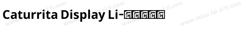 Caturrita Display Li字体转换